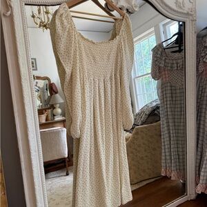 Nothing Fits But creamy ditsy floral dress